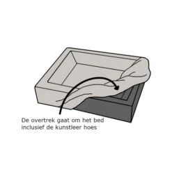 Bia Bed Rib-Bezug -Happy Hundchen Geschaft bia bed rib overtrek 191357 0500 none