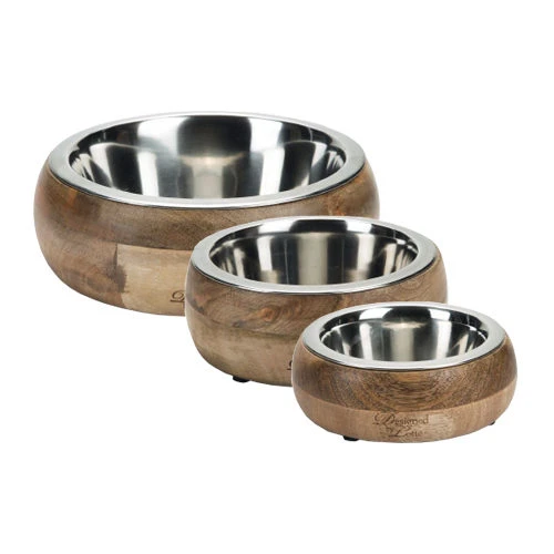 Designed By Lotte Futter- Und Trinknapf Mandira Aus Holz