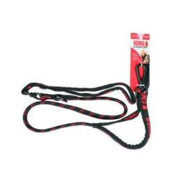 KONG Zero-Shock Leash - Schwarz -Happy Hundchen Geschaft kong zero shock leash zwart 178519 0500 none
