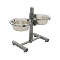 Trixie Hundebar Mit Edelstahl-Futternäpfen -Happy Hundchen Geschaft trixie voerstandaard rvs 191053 0500 none